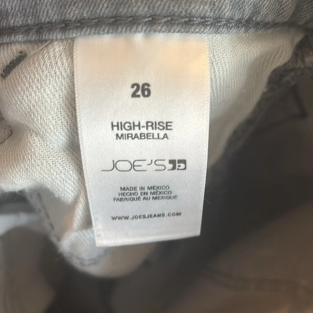 Joe's Jeans High Rise Meirabella Greywash Size 26